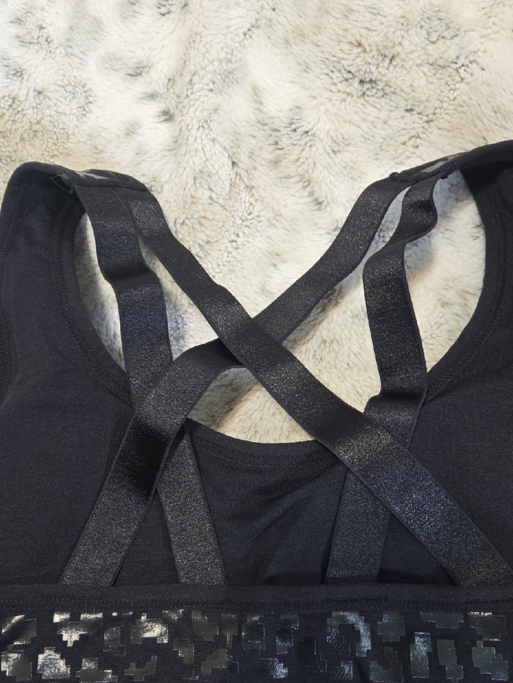 Puma Leopard Print Strappy Sports Bra - Picture 3 of 6